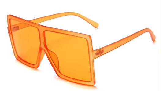 Orange Large Frame Sunglasses