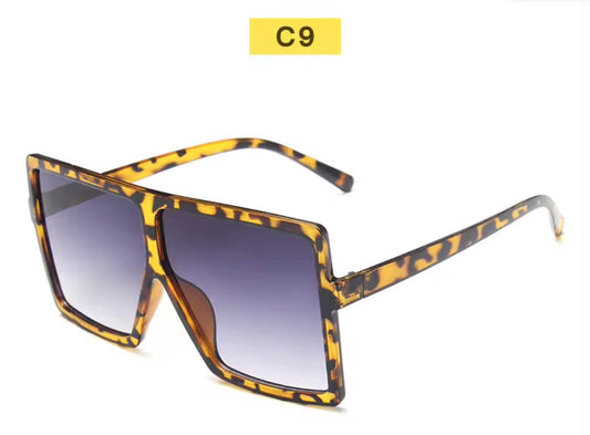Leopard Large Frame Sunglasses